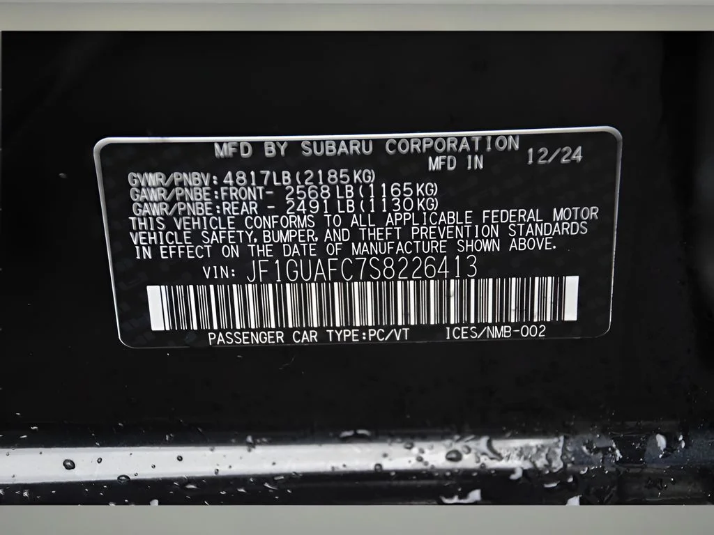 Certified Used 2025 CRYSTAL BLACK SILICA Subaru Sport image 26