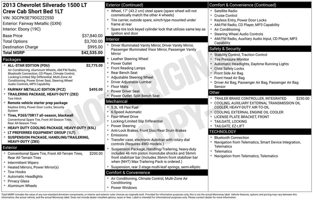 Used 2013 Chevrolet Silverado 1500 LT with VIN 3GCPKSE79DG222550 for sale in Huron, SD