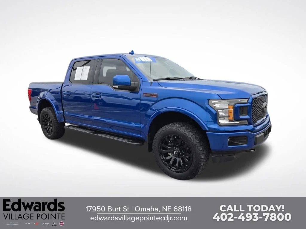 Used 2018 Blue Ford Lariat image 1