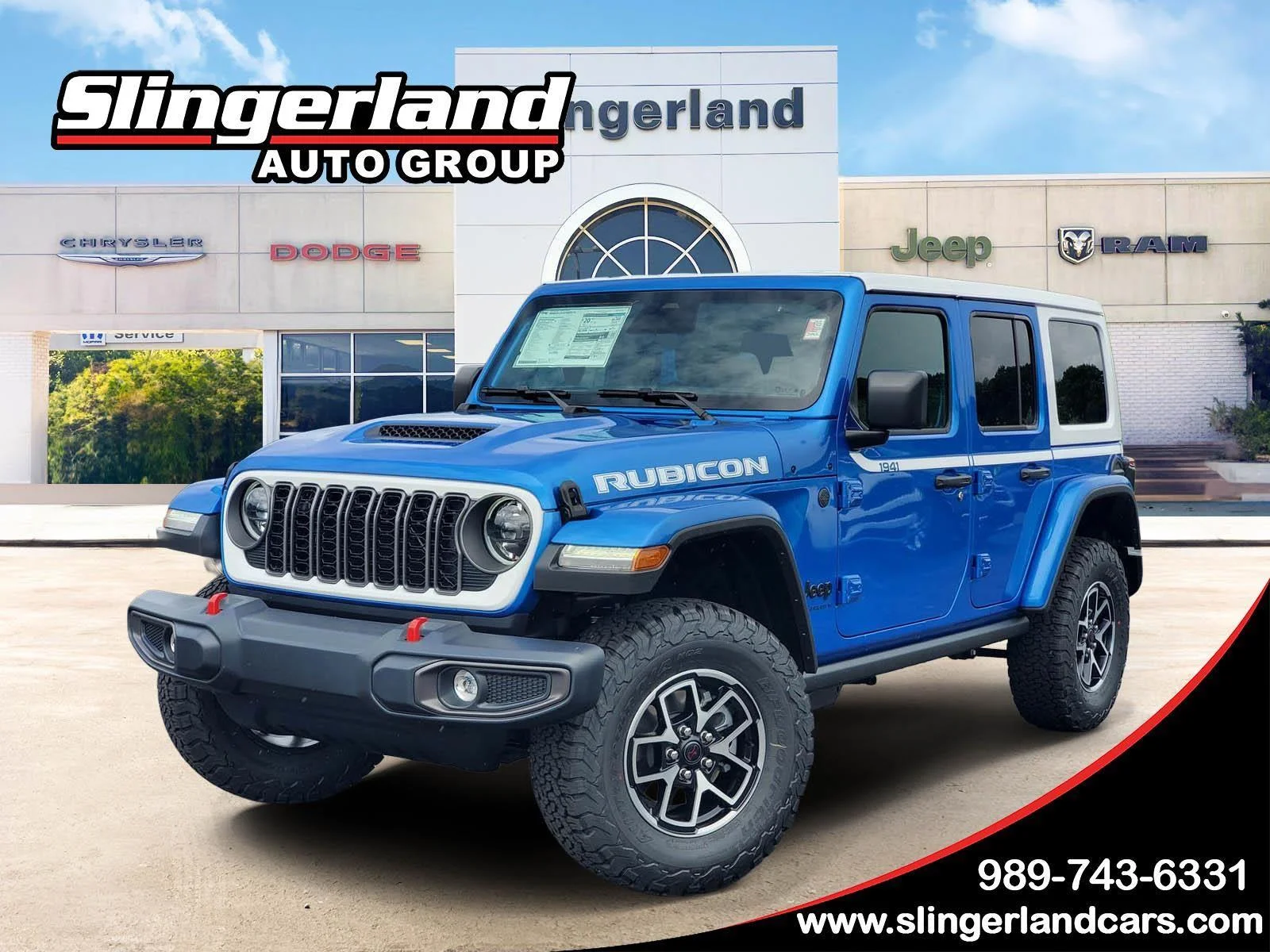 New 2026 Hydro Blue Pearl-Coat Exterior Paint Jeep Rubicon image 1