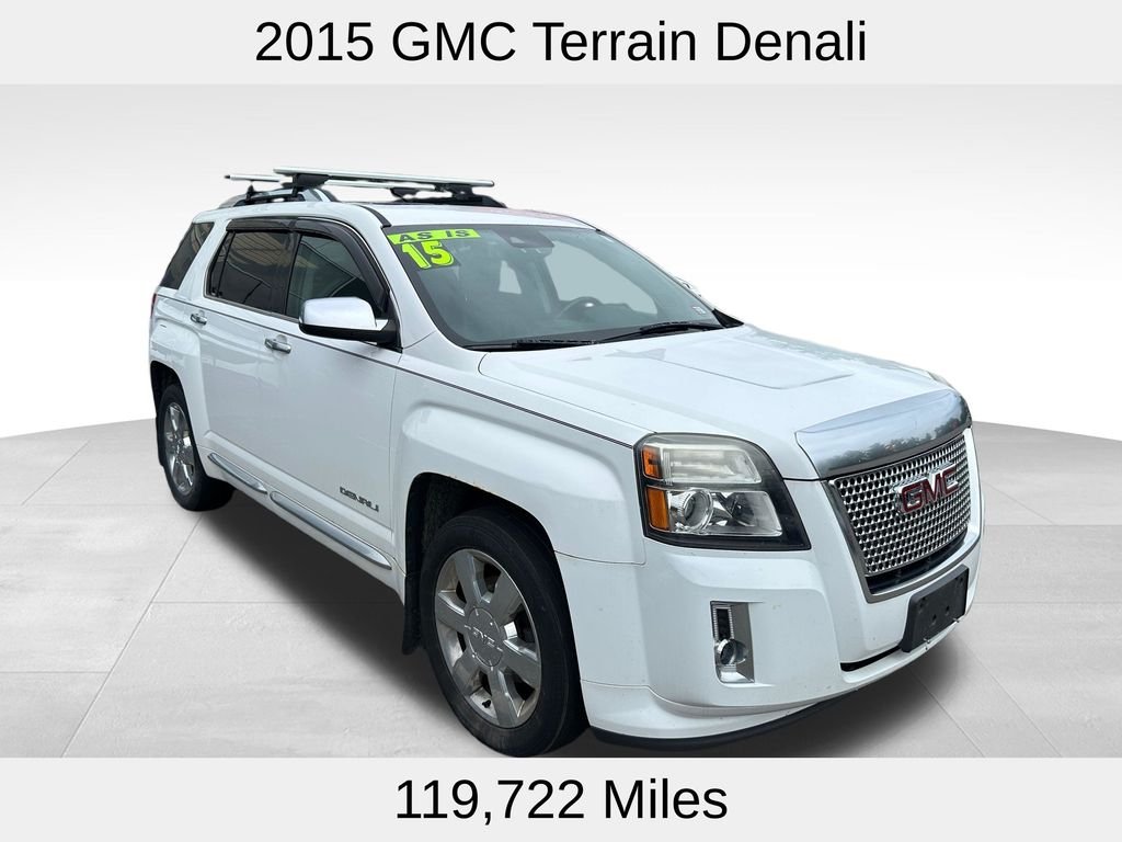 Used 2015 GMC Terrain Denali with VIN 2GKFLZE38F6255749 for sale in Somersworth, NH