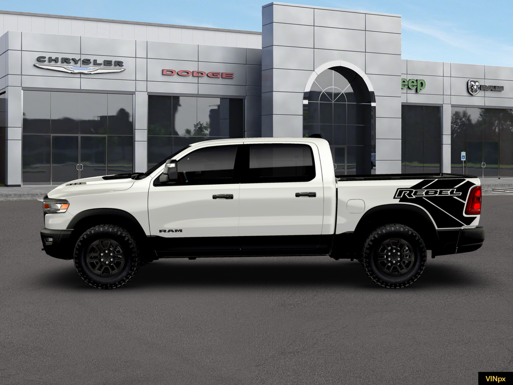 New 2026 Bright White Clear-Coat Exterior Paint RAM Rebel image 2