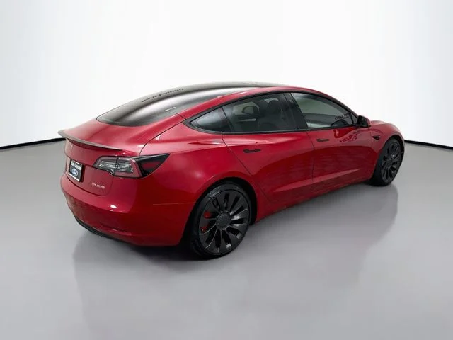 Used 2021 Red Multi-Coat Tesla Performance image 7