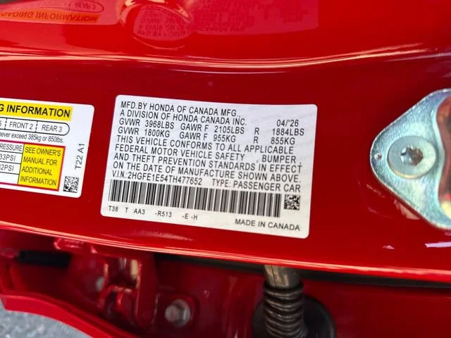 New 2026 Rallye Red Honda  image 17
