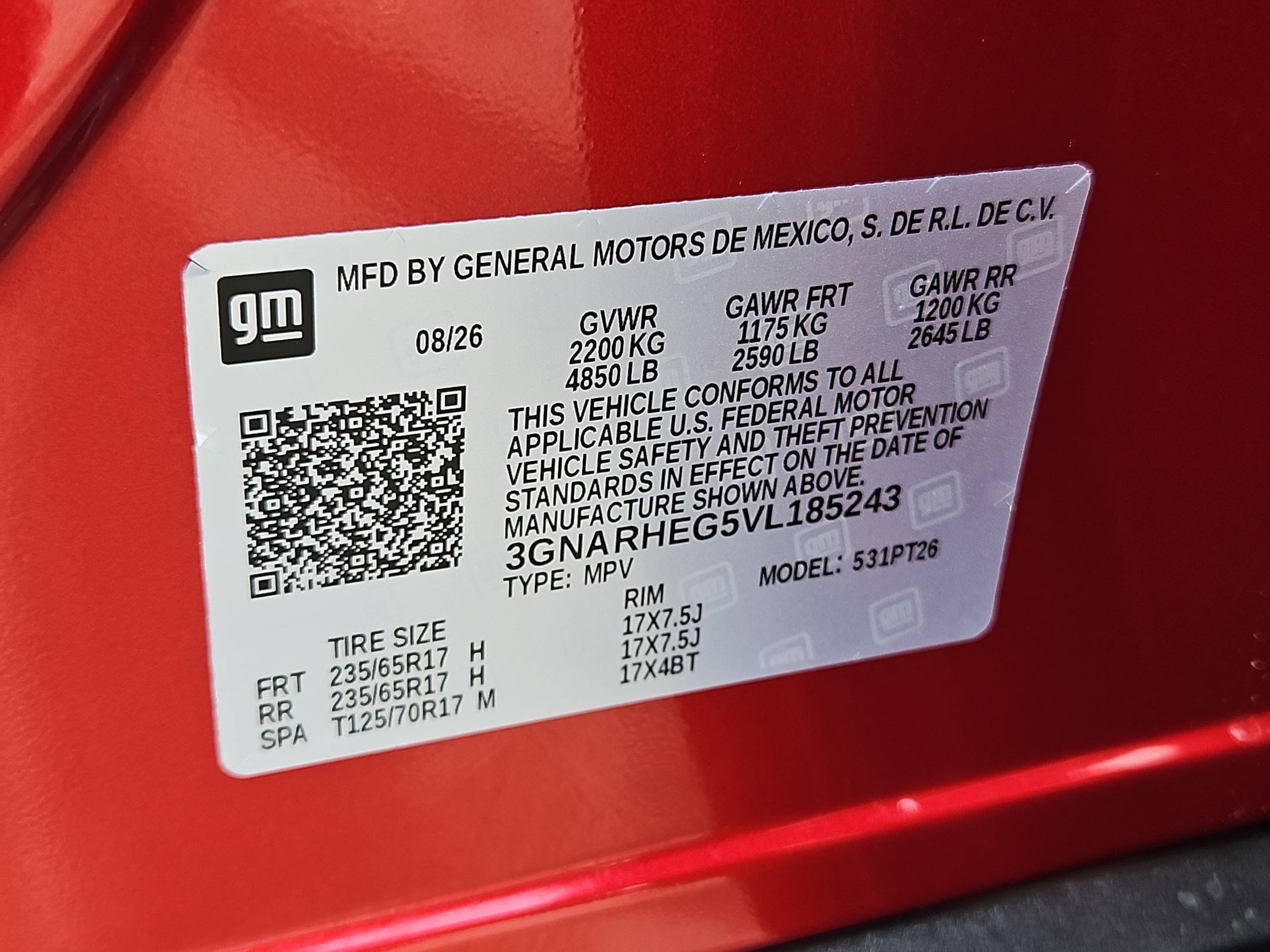 New 2027 Radiant Red Tintcoat Chevrolet LT image 16