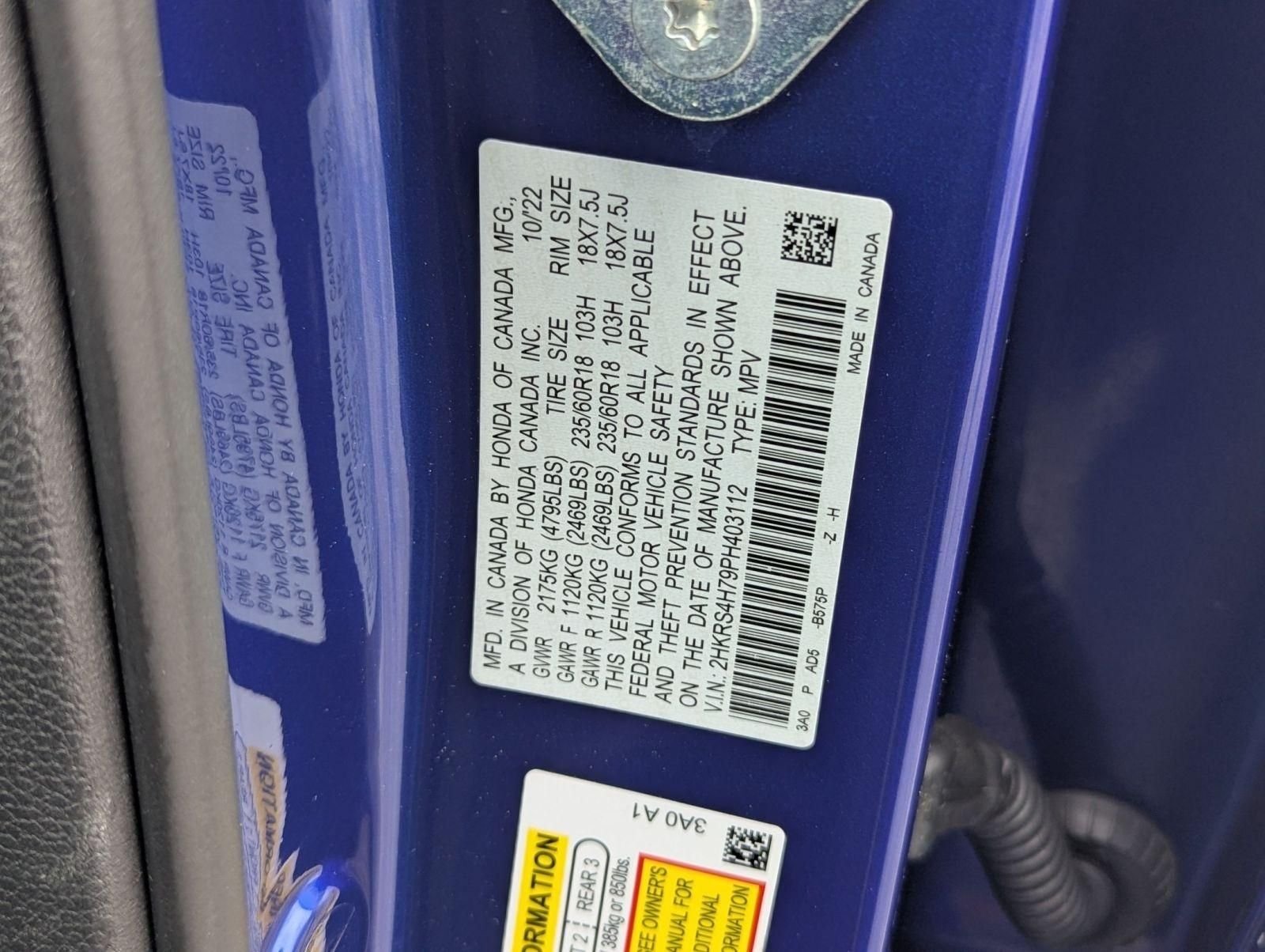 Used 2023 Blue Honda EX-L image 27