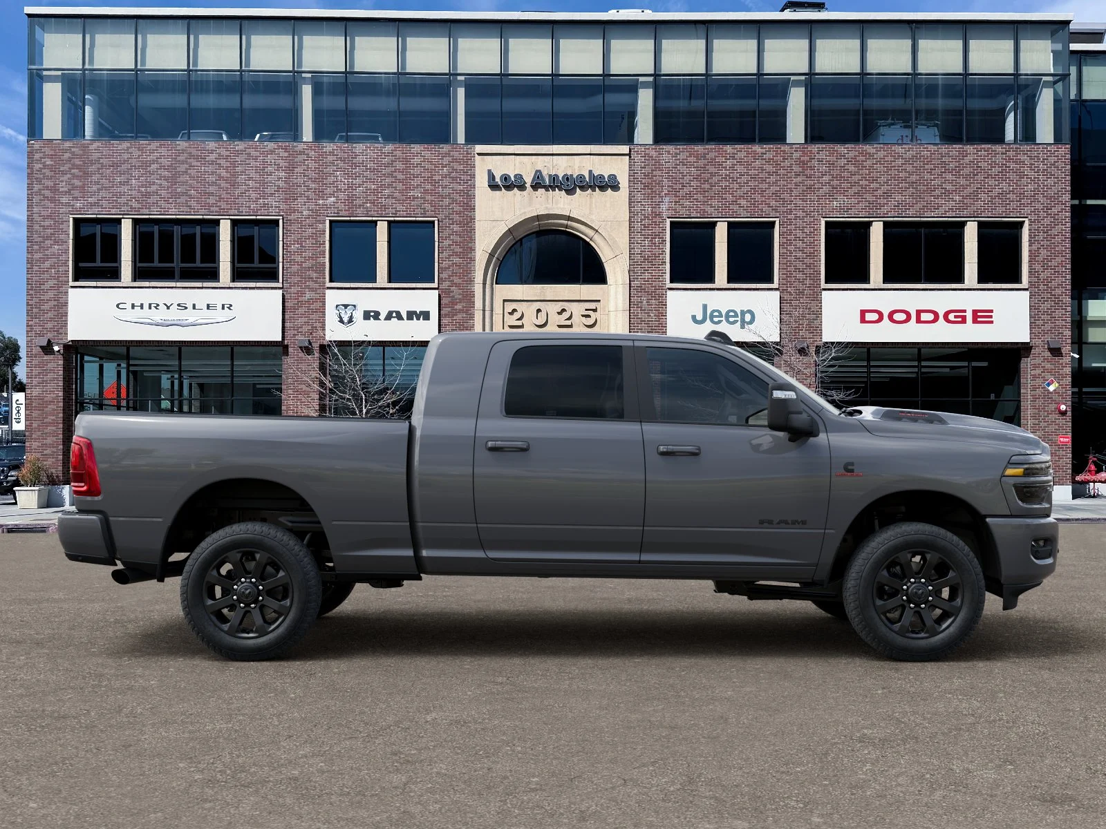New 2026 Ceramic Gray Clear-Coat Exterior Paint RAM Laramie image 47