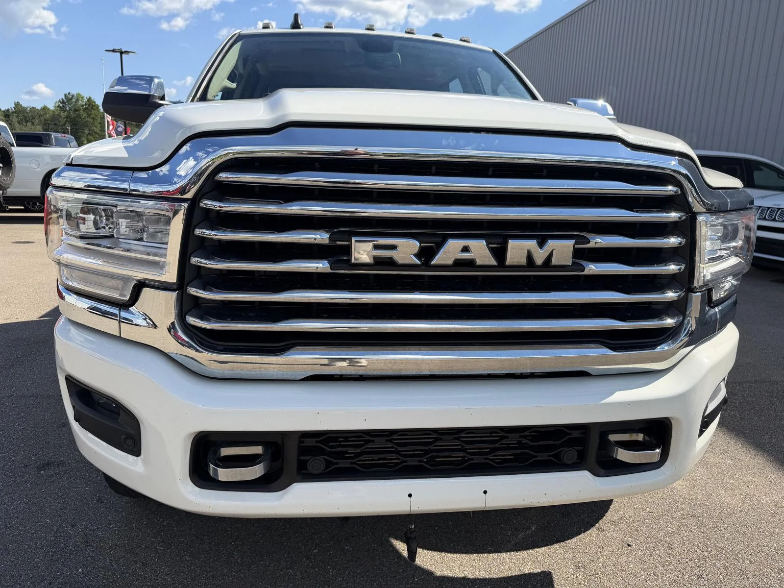 Used 2022 Pearl White Ram Longhorn image 25