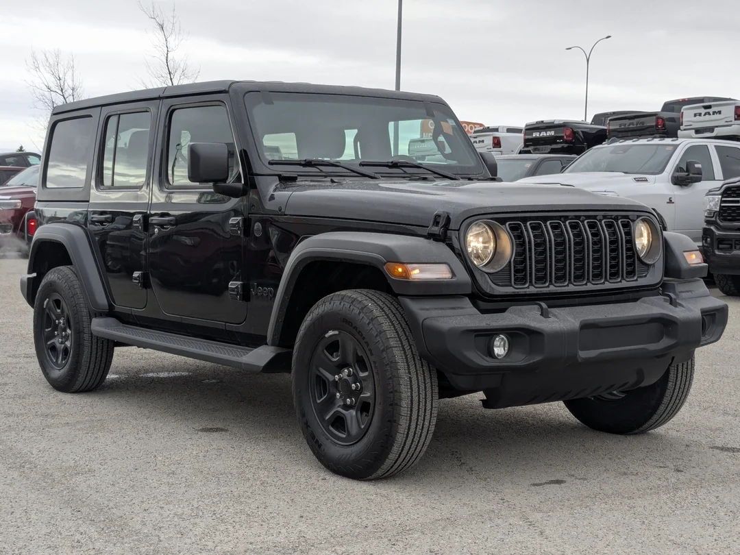 Certified Used 2025 Black Jeep Sport - - 4x4 - Pkg 23B - Black Paint - 3.6L Pentastar V6 - 12.3 Touchscreen & More! image 2