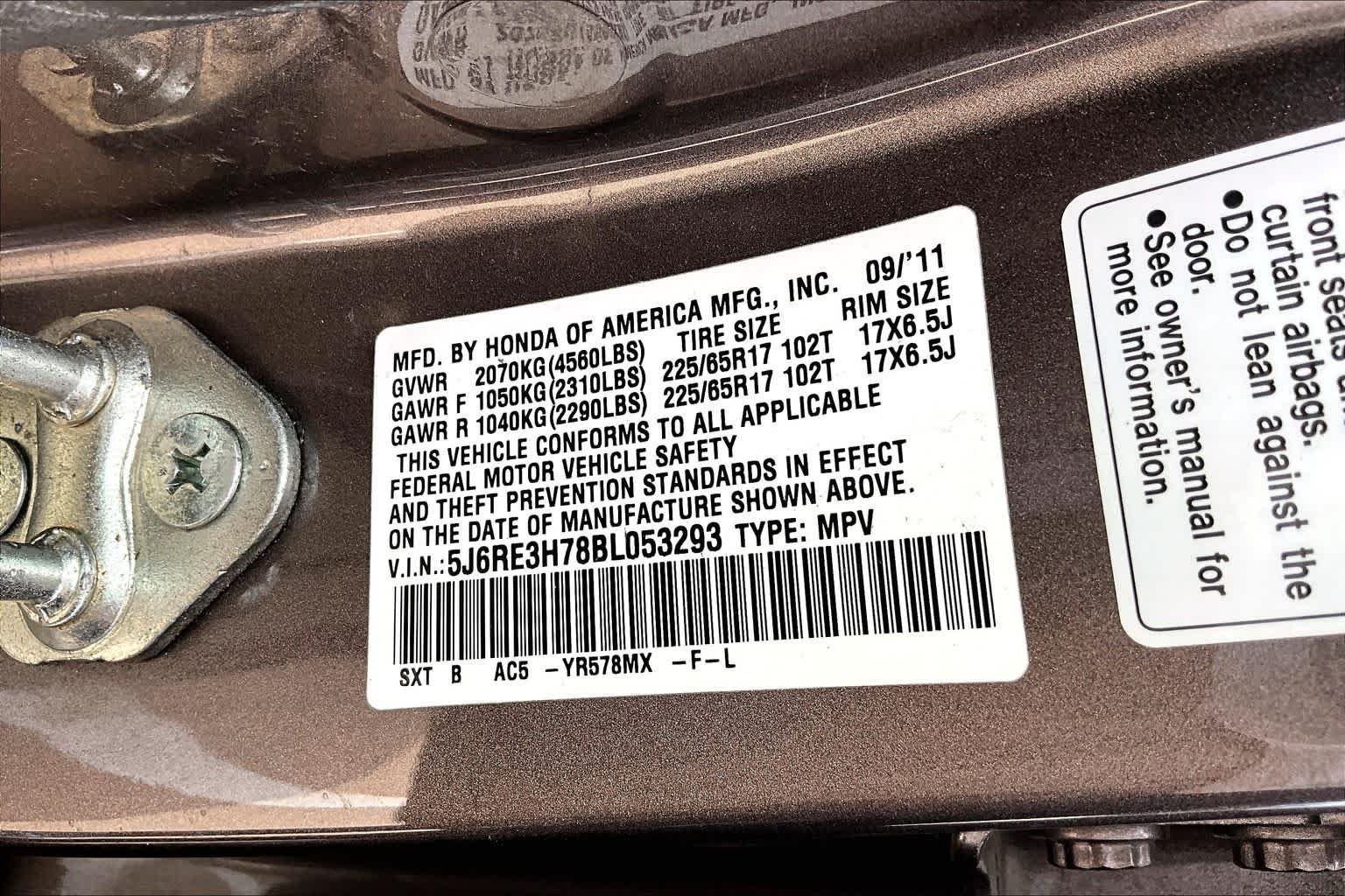Used 2011 Polished Metal Metallic Honda EX-L image 35