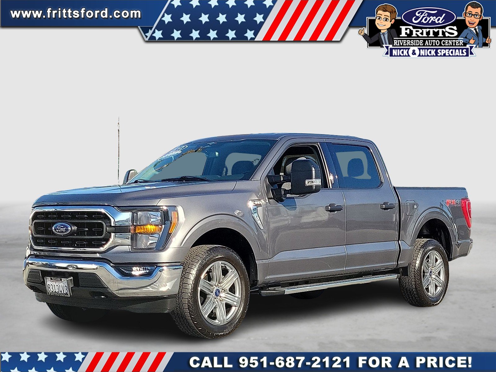 Certified Used 2023 Gray Metallic Ford XLT image 1