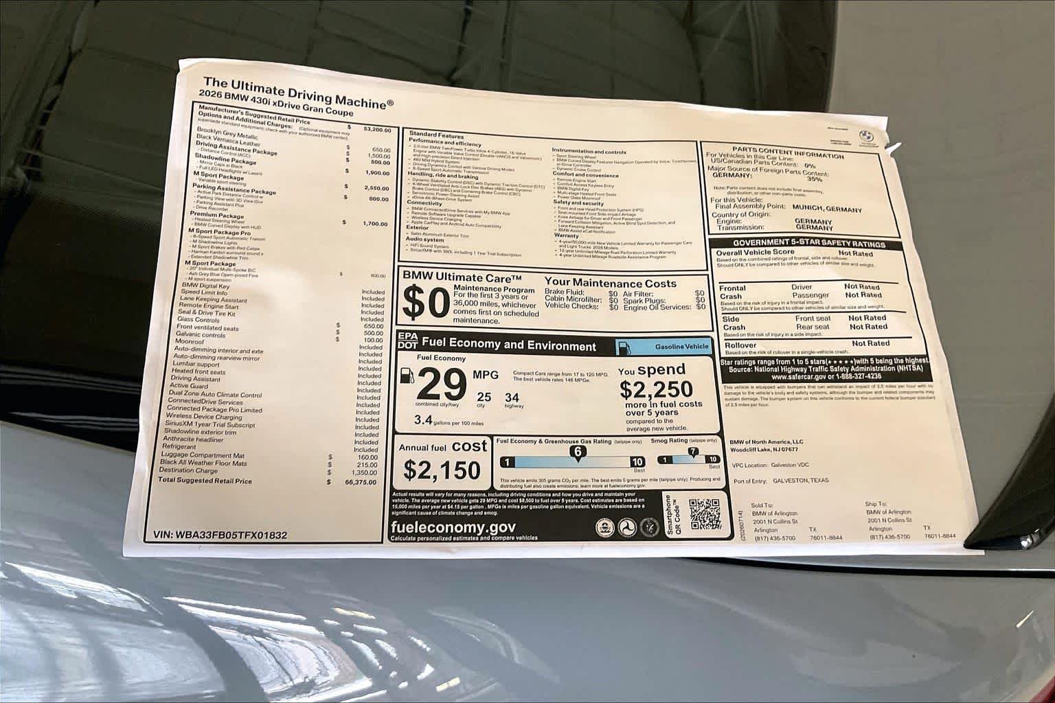 New 2026 Brooklyn Grey Metallic BMW 430i xDrive image 19