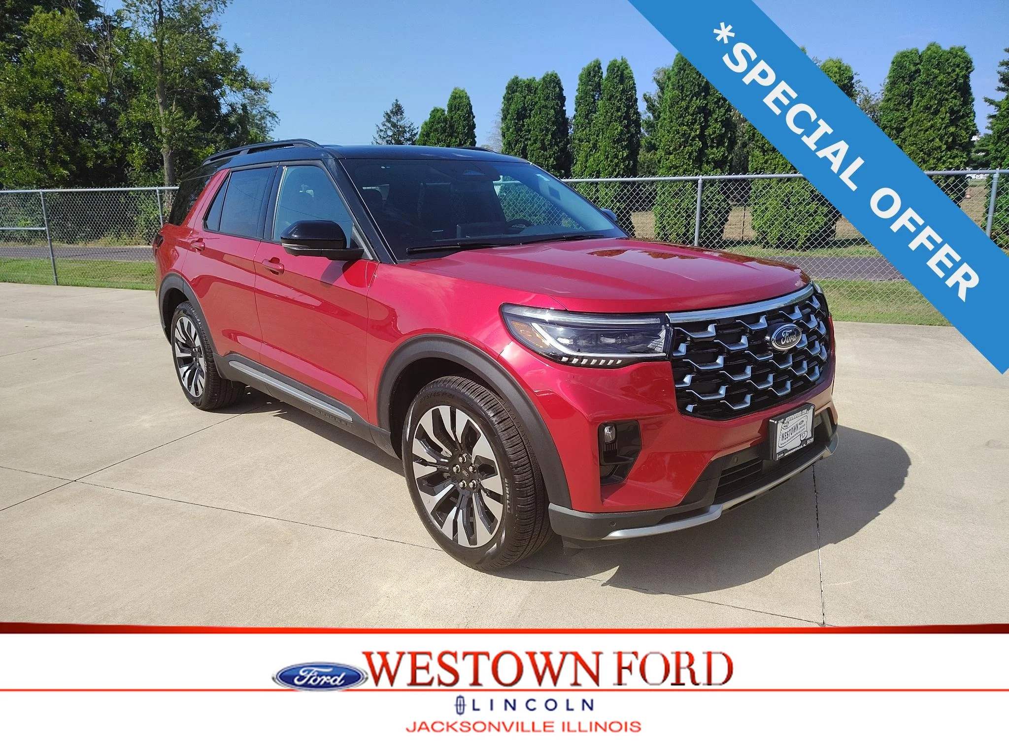 New 2026 Rapid Red Metallic Tinted Clearcoat Ford Platinum™ image 1