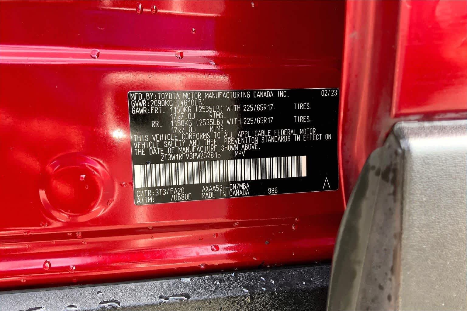 Used 2023 Ruby Flare Pearl Toyota XLE image 36