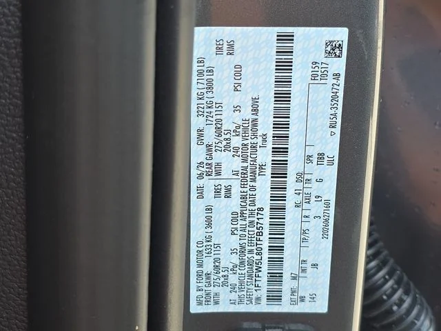 New 2026 Carbonized Gray Metallic Ford Lariat® image 23