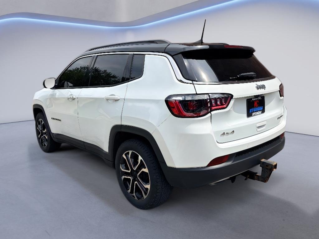 Used 2023 Bright White Clearcoat Jeep Limited image 3
