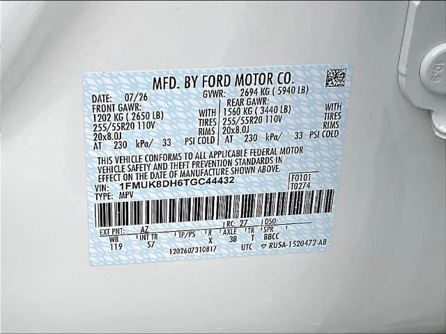 New 2026 Star White Metallic Tri-Coat Ford Active image 49