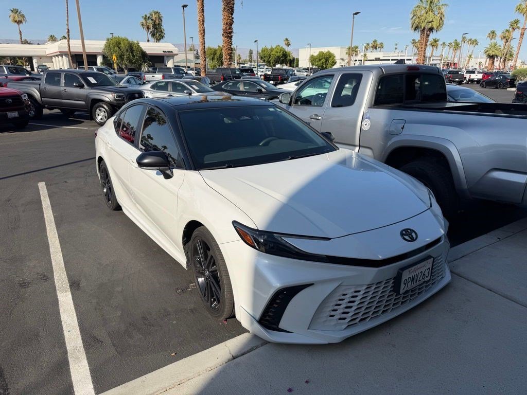 Used 2025 Midnight Black Metallic Toyota XSE image 3