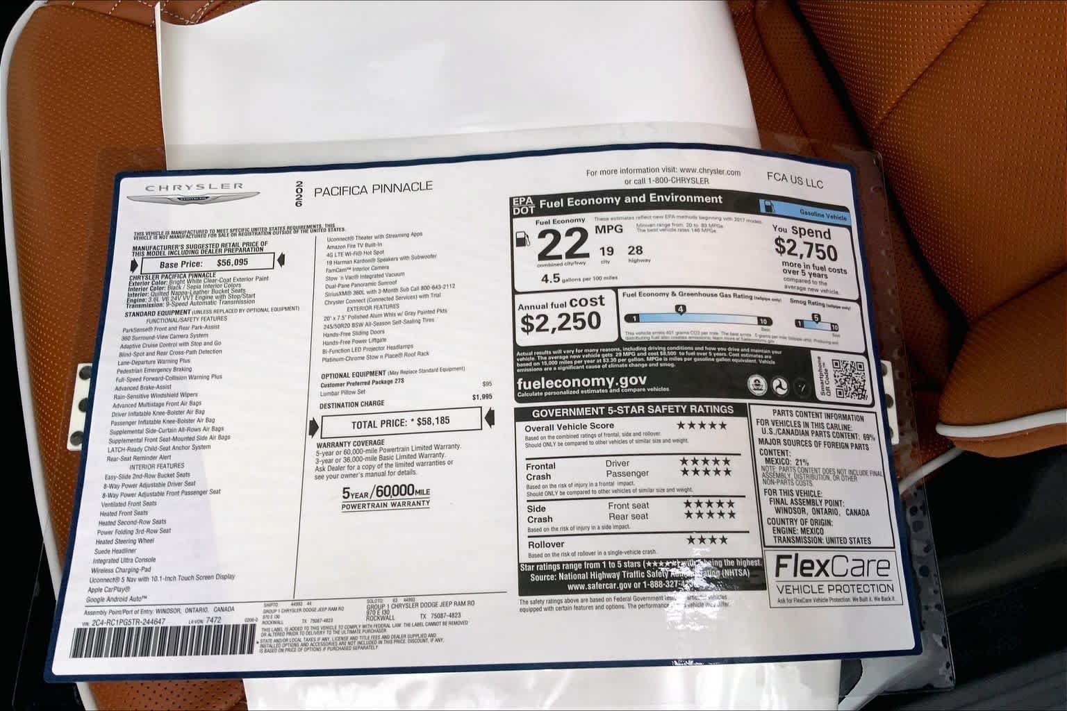 New 2026 Bright White Clear-Coat Exterior Paint Chrysler Pinnacle image 19