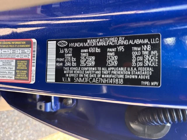 Used 2022 Blue Hyundai SEL image 28