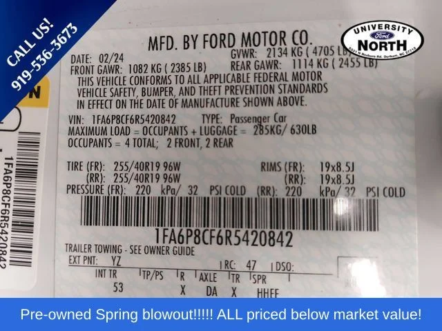 Used 2024 White Ford GT Premium image 33