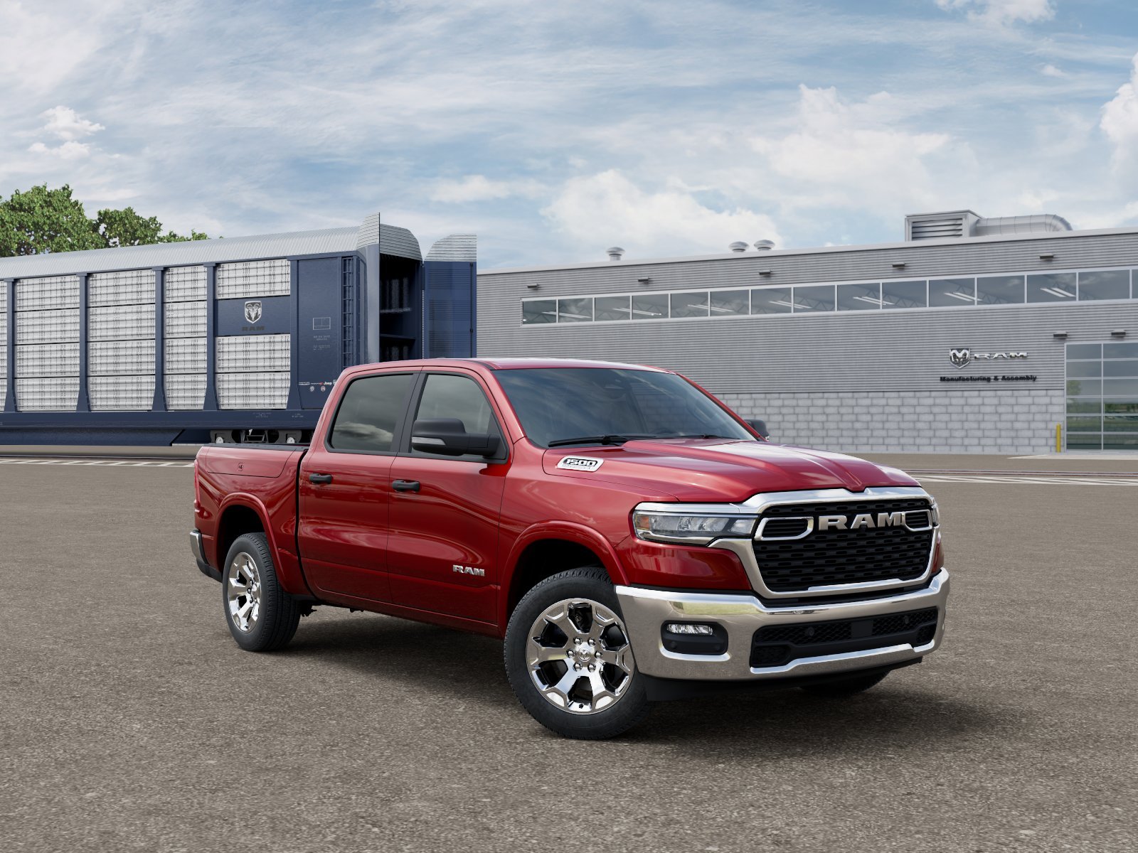 New 2026 Molten Red Pearl-Coat Exterior Paint RAM BIG HORN image 5