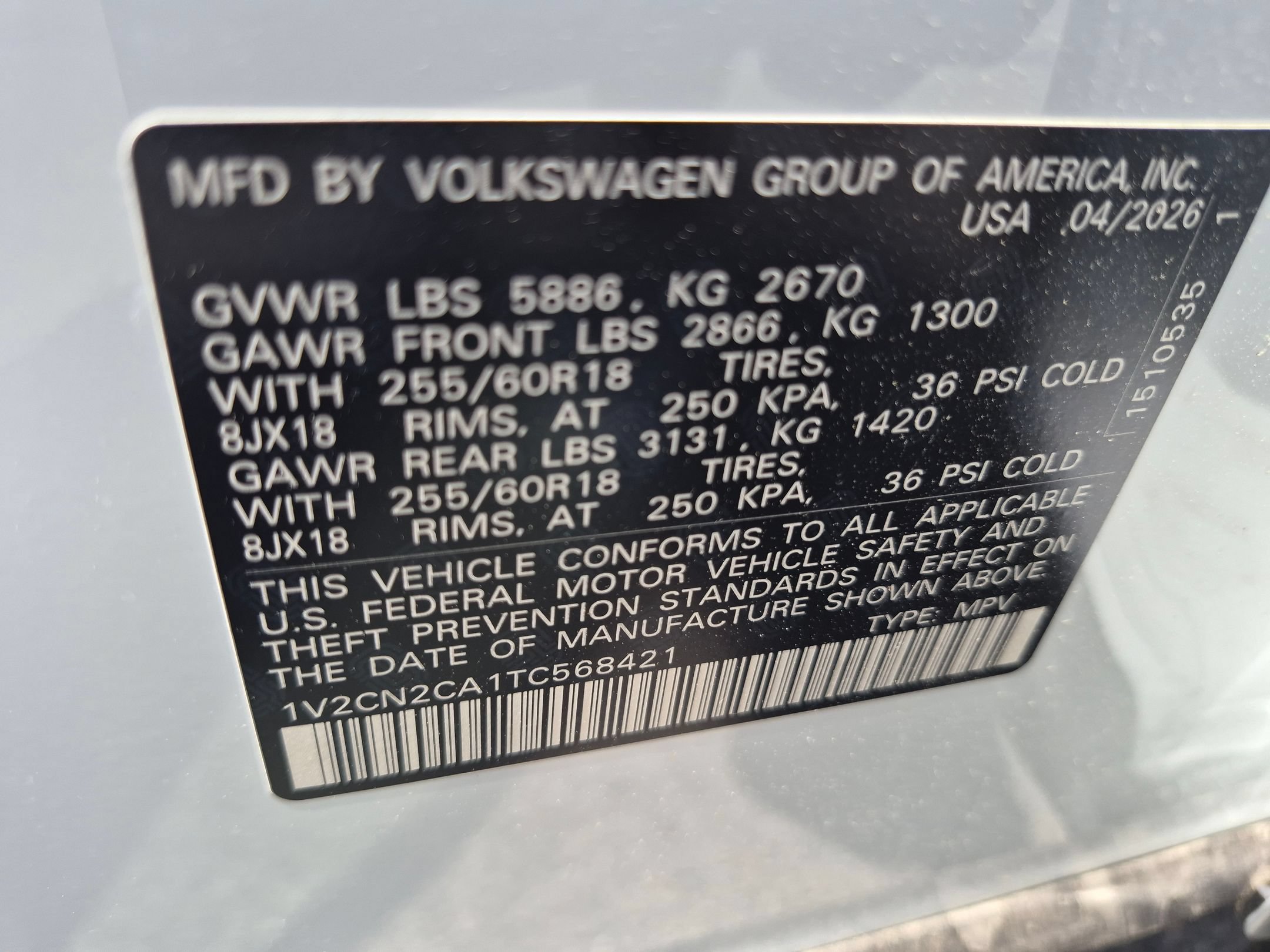 New 2026 Pearl Volkswagen 2.0T Peak Edition image 31