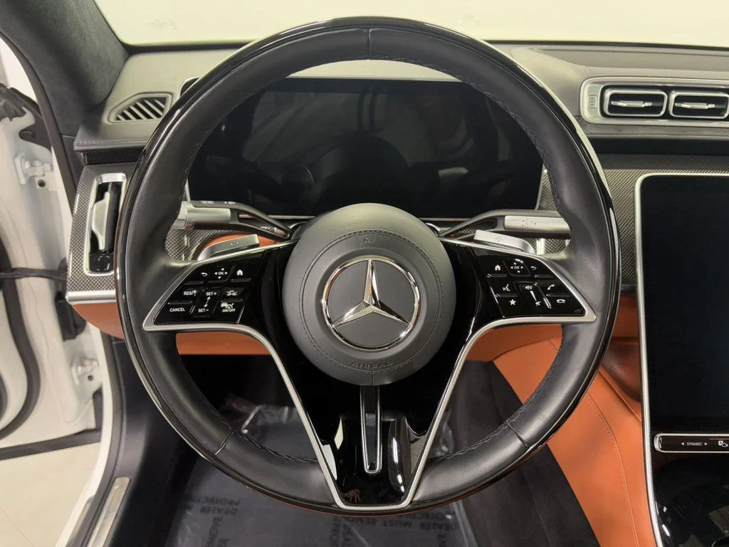 Certified Used 2023 MANUFAKTUR Diamond White Mercedes-Benz S 580e image 12