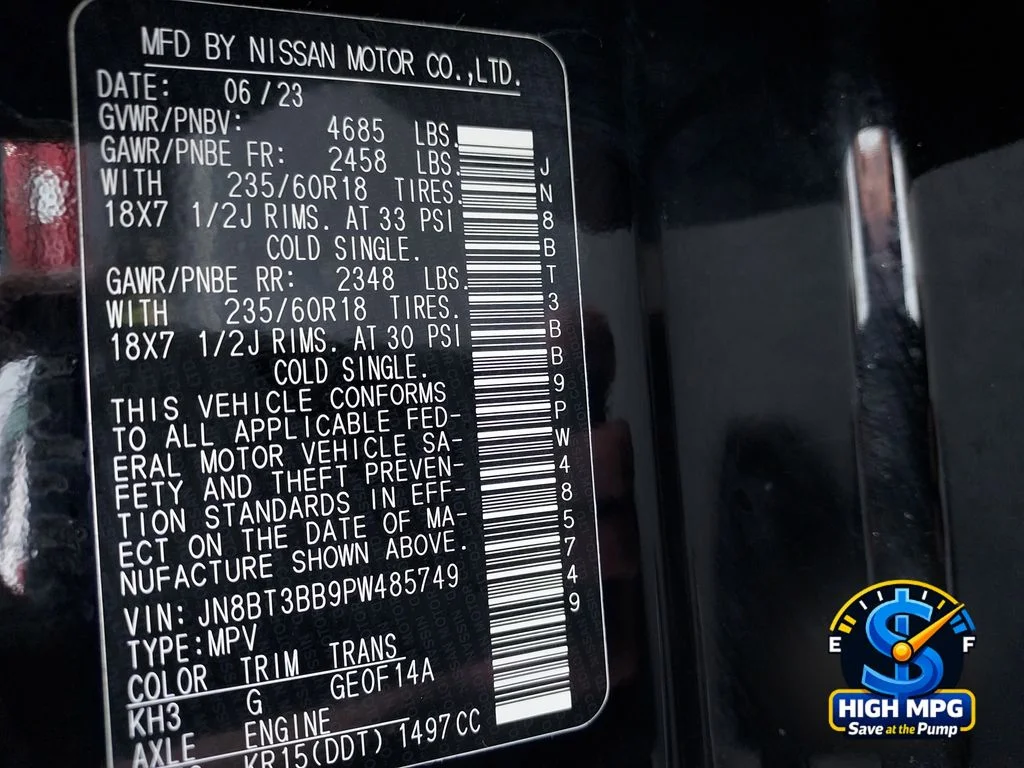 Used 2023 Black Nissan SV image 35