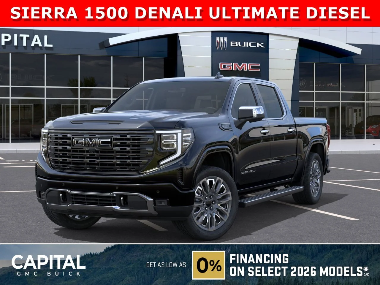 New 2026 ONYX BLACK GMC Denali Ultimate image 1