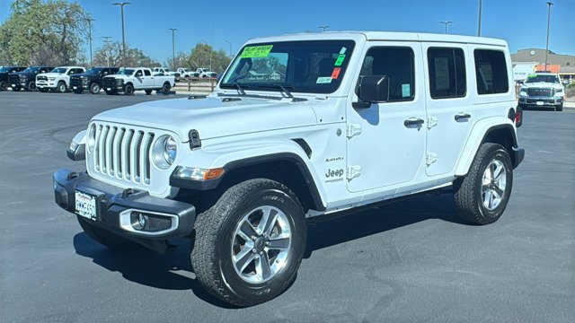 Used 2020 Bright White Clearcoat Jeep Sahara image 7