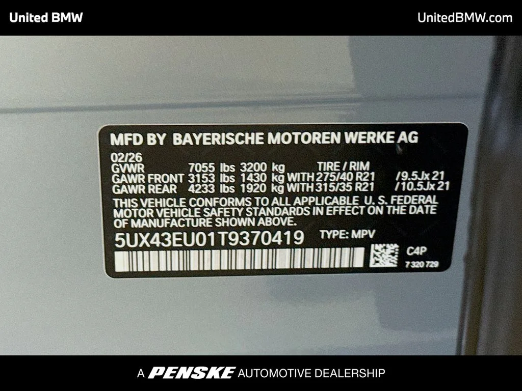 Used 2026 Brooklyn Grey Metallic BMW xDrive50e image 15