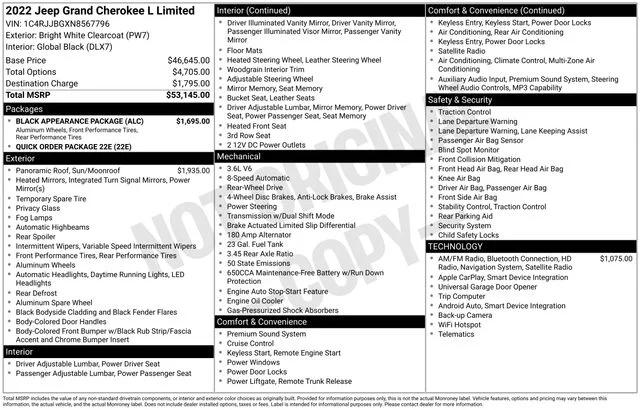 Used 2022 White Jeep Limited image 36