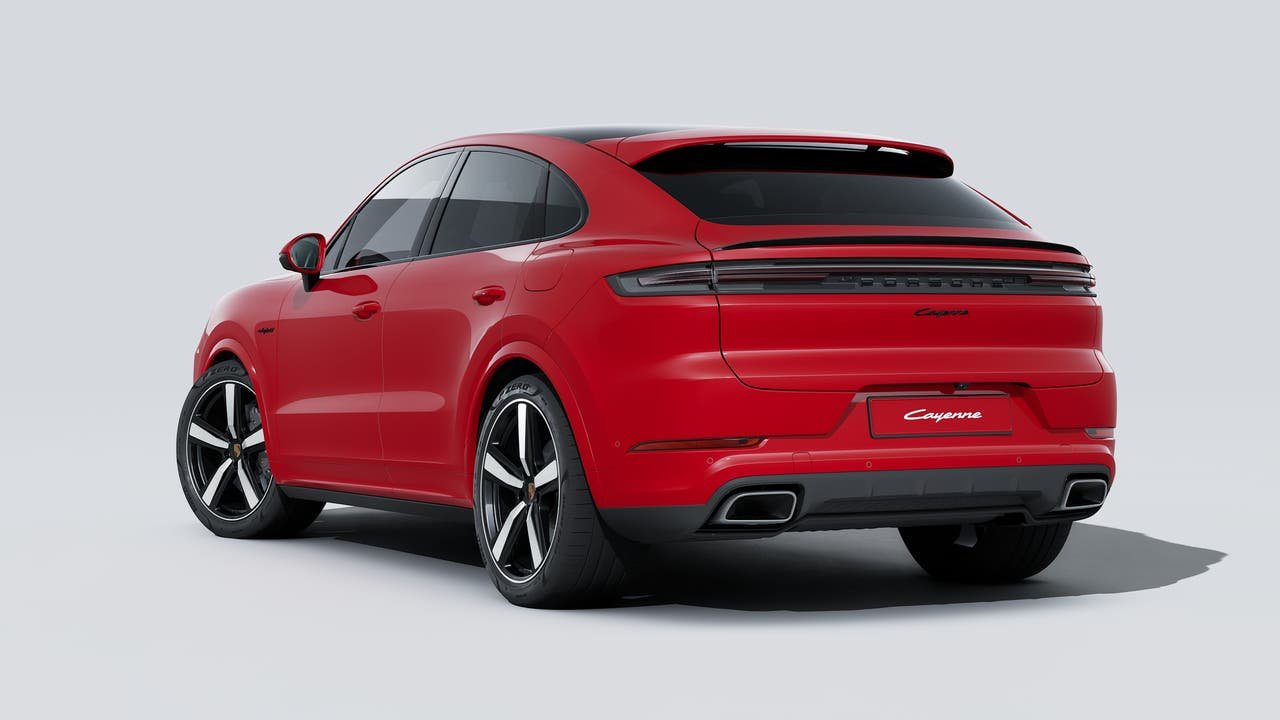 New 2026 Carmine Red Porsche E-Hybrid Coupe image 3