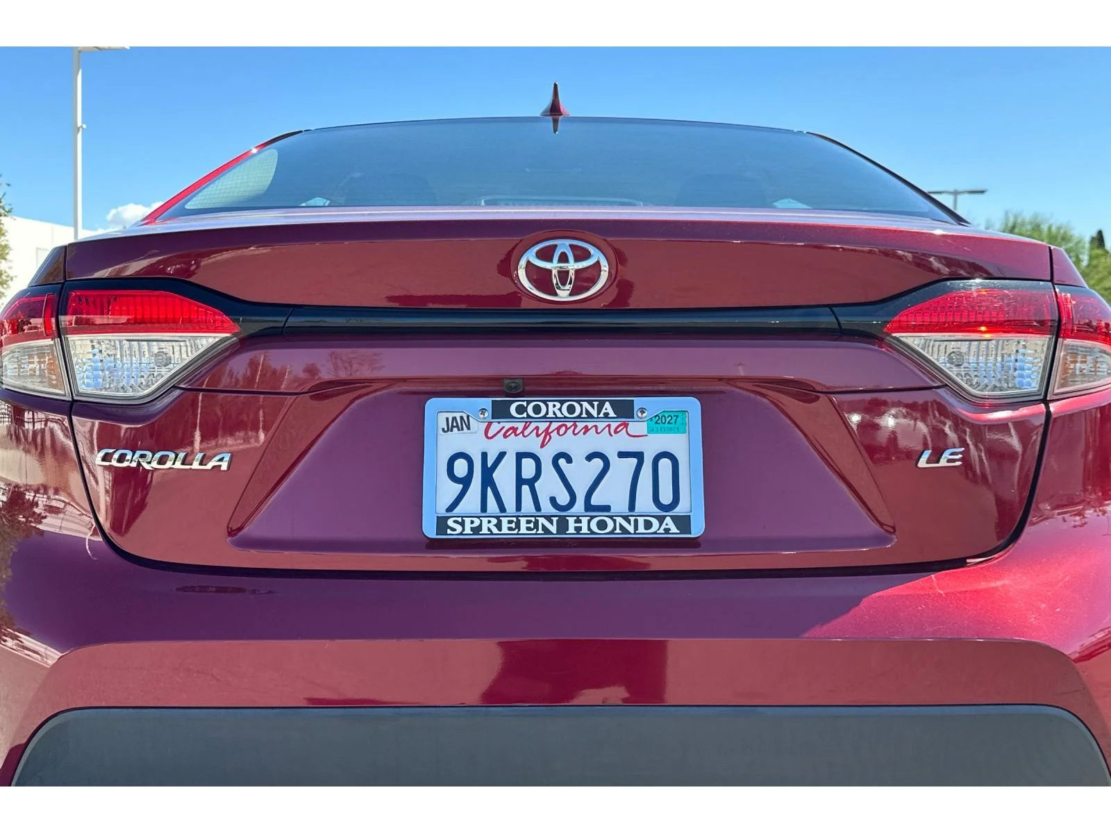 Used 2022 Ruby Flare Pearl Toyota LE image 12