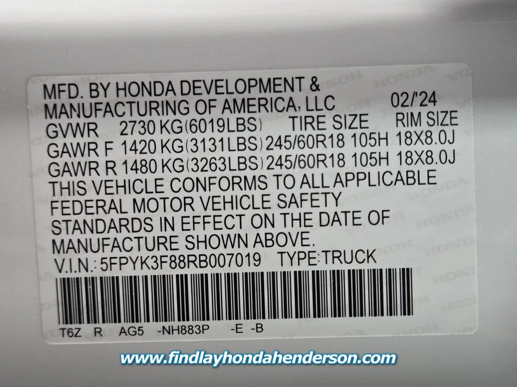 Certified Used 2024 Platinum White Pearl Honda Black Edition image 14