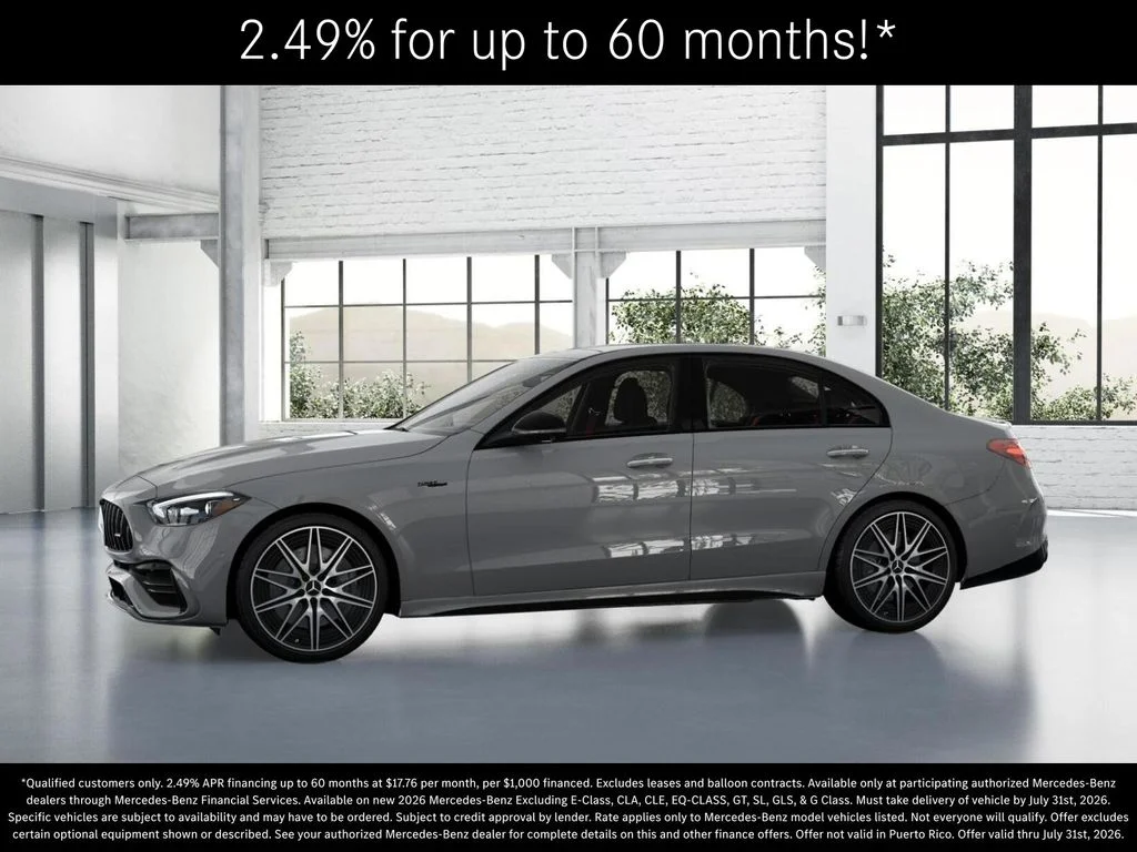 New 2026 MANUFAKTUR Alpine Grey Mercedes-Benz AMG® C 43 4MATIC Sedan image 36