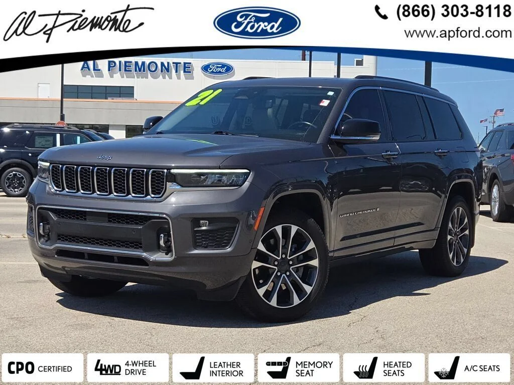 Certified Used 2021 Gray Metallic Jeep Overland image 1