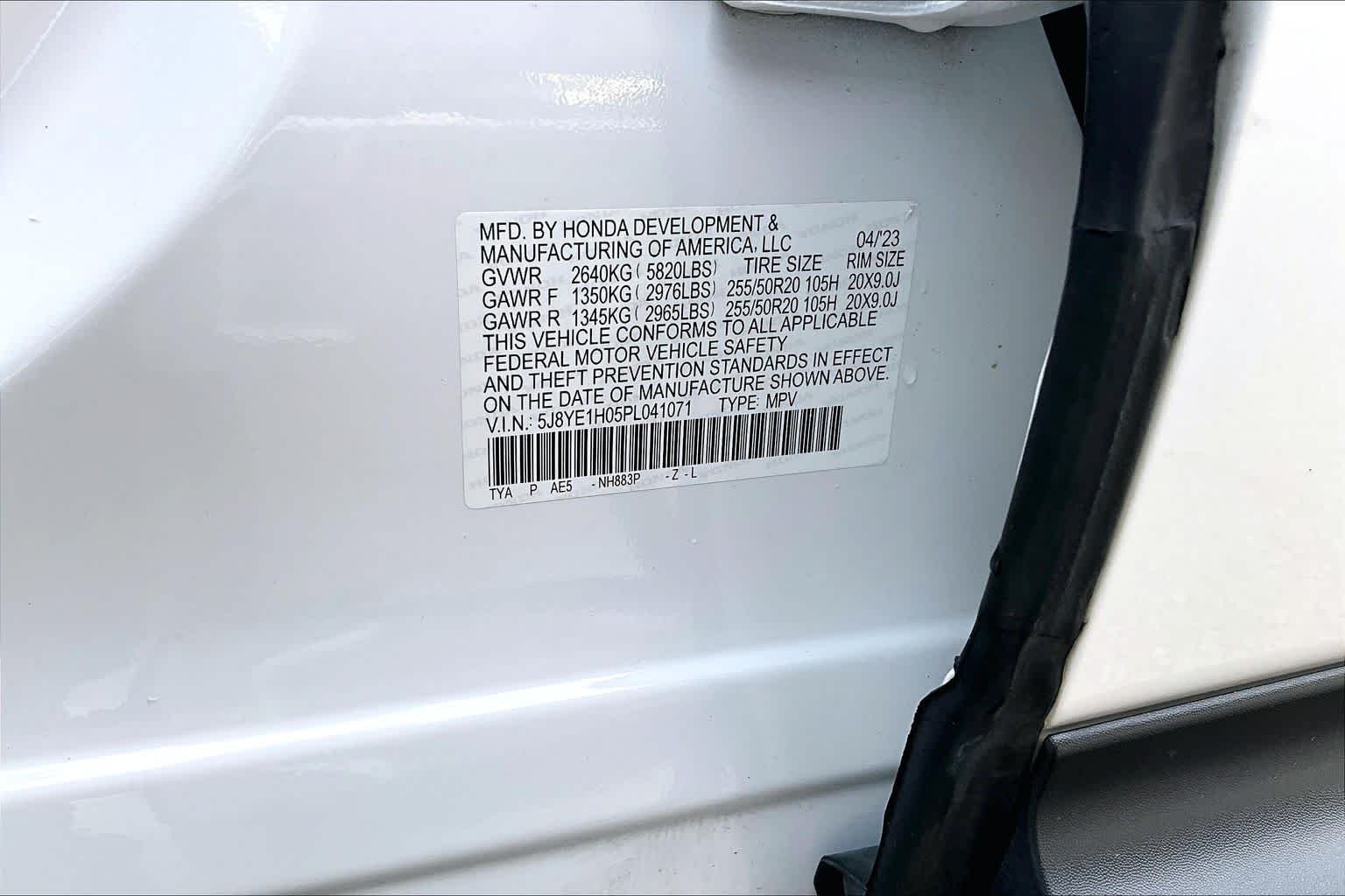 Used 2023 Platinum White Pearl Acura w/A-Spec Package image 34