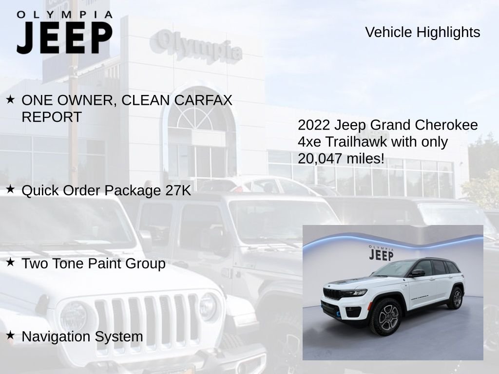 Used 2022 White Jeep Trailhawk 4xe image 6
