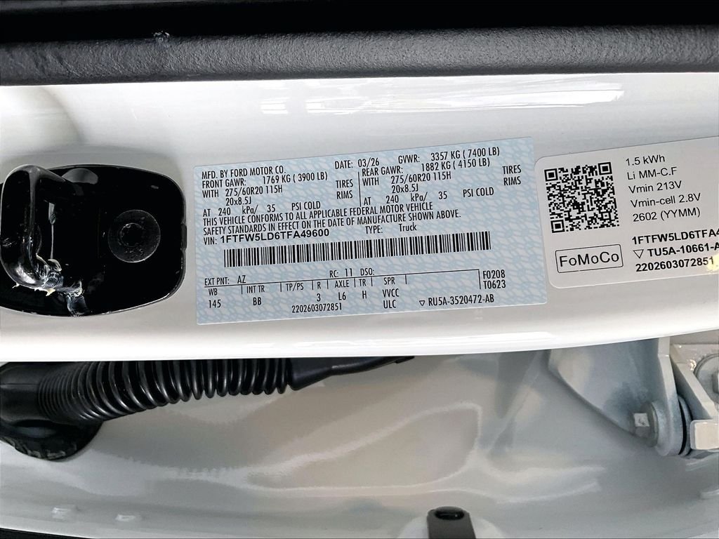 New 2026 Star White Metallic Tri-Coat Ford Lariat image 17