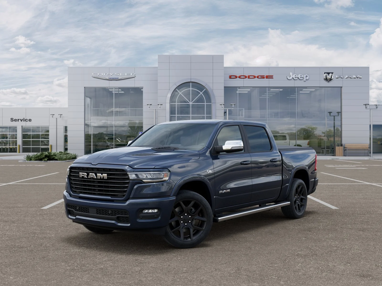 New 2026 Forged Blue Metallic Exterior Paint RAM Laramie image 28
