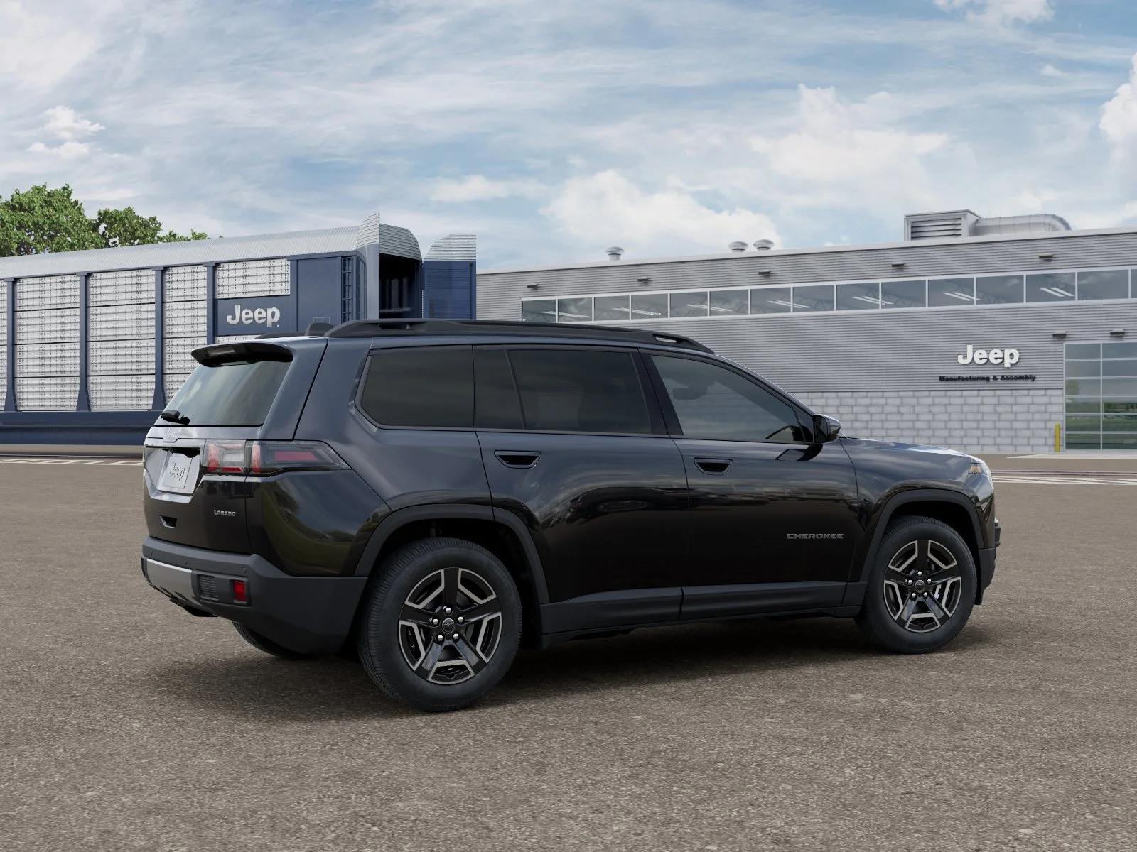 New 2026 Diamond Black Crystal Pearl-Coat Exterior Paint Jeep Laredo image 4
