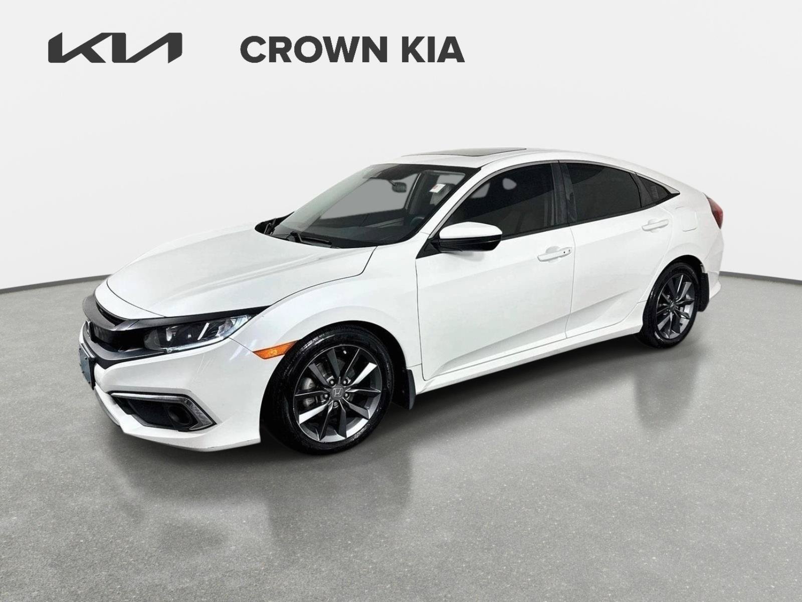 Used 2019 White Orchid Pearl Honda EX image 1
