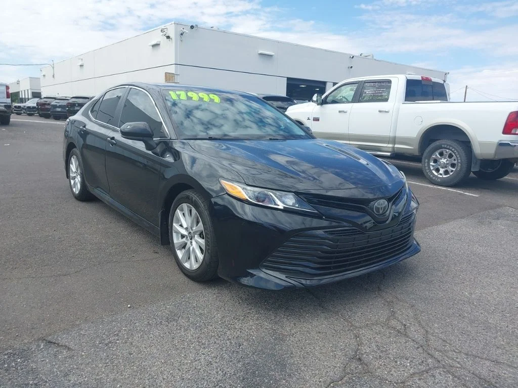 Used 2020 Black Toyota LE image 1