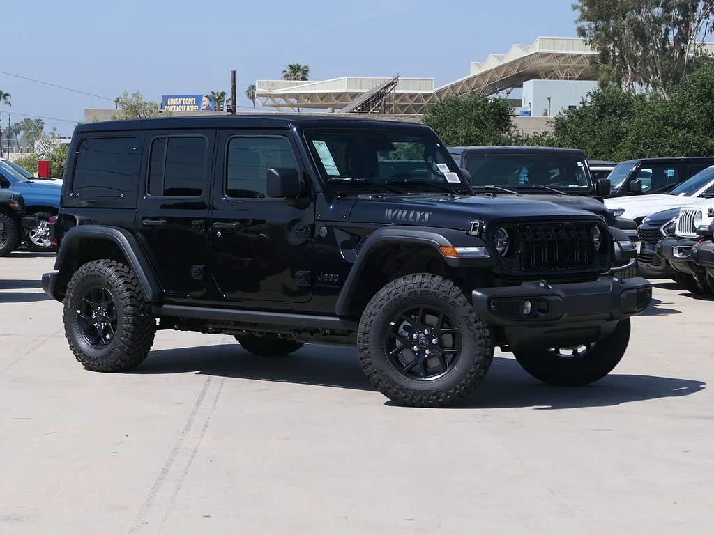 New 2026 Black Clear Coat Jeep 4-Door Willys 4x4 image 1