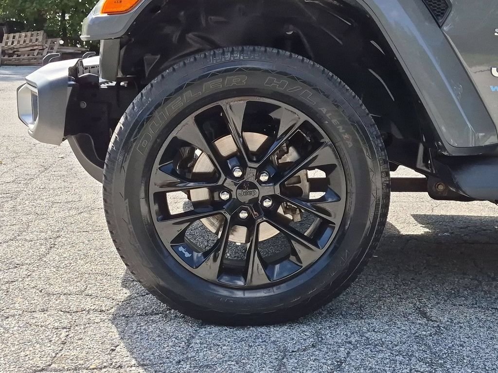 Used 2021 Gray Jeep Unlimited Sahara 4xe image 27