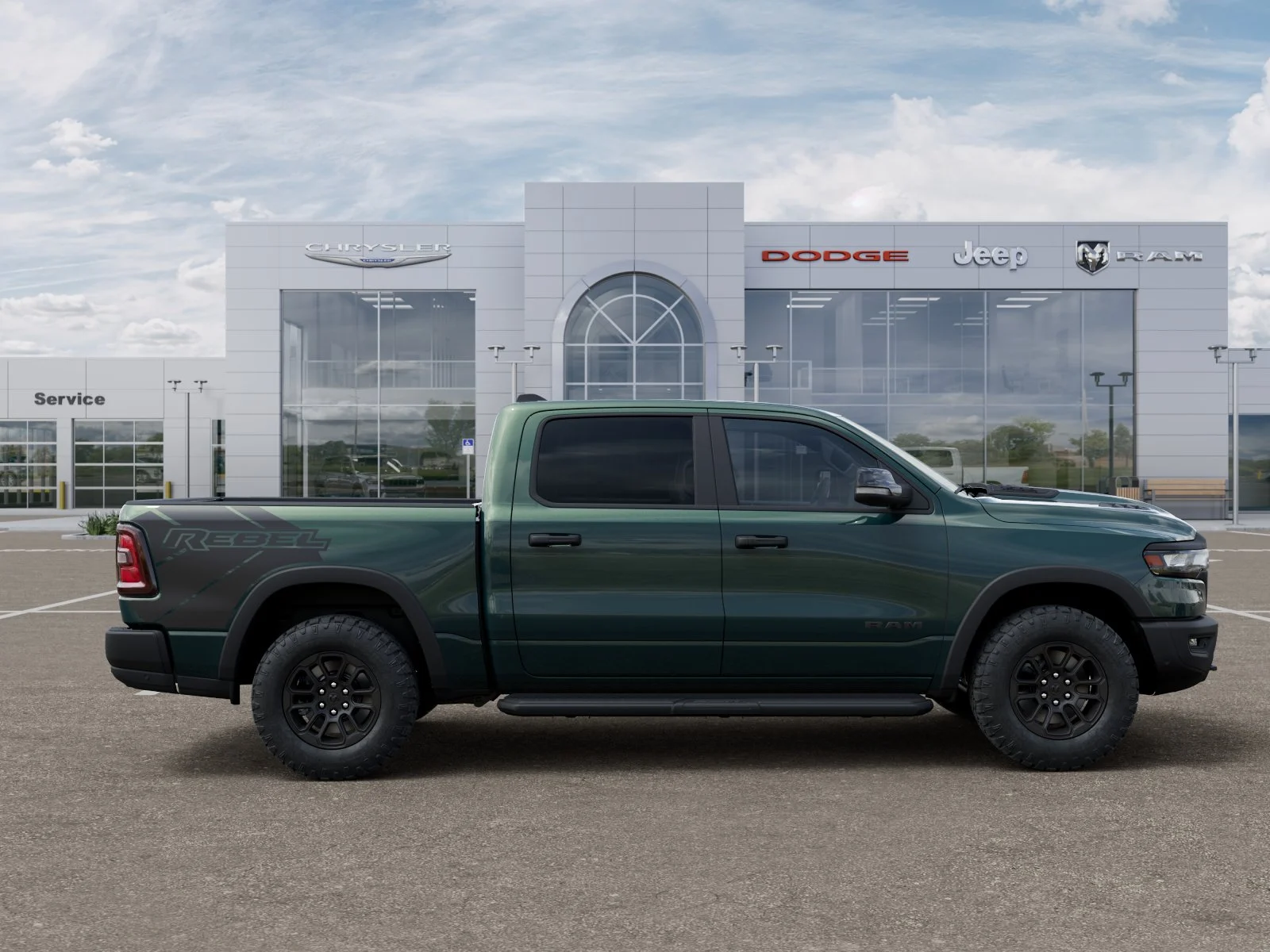 New 2026 Serrano-Green Metallic Exterior Paint RAM Rebel image 53