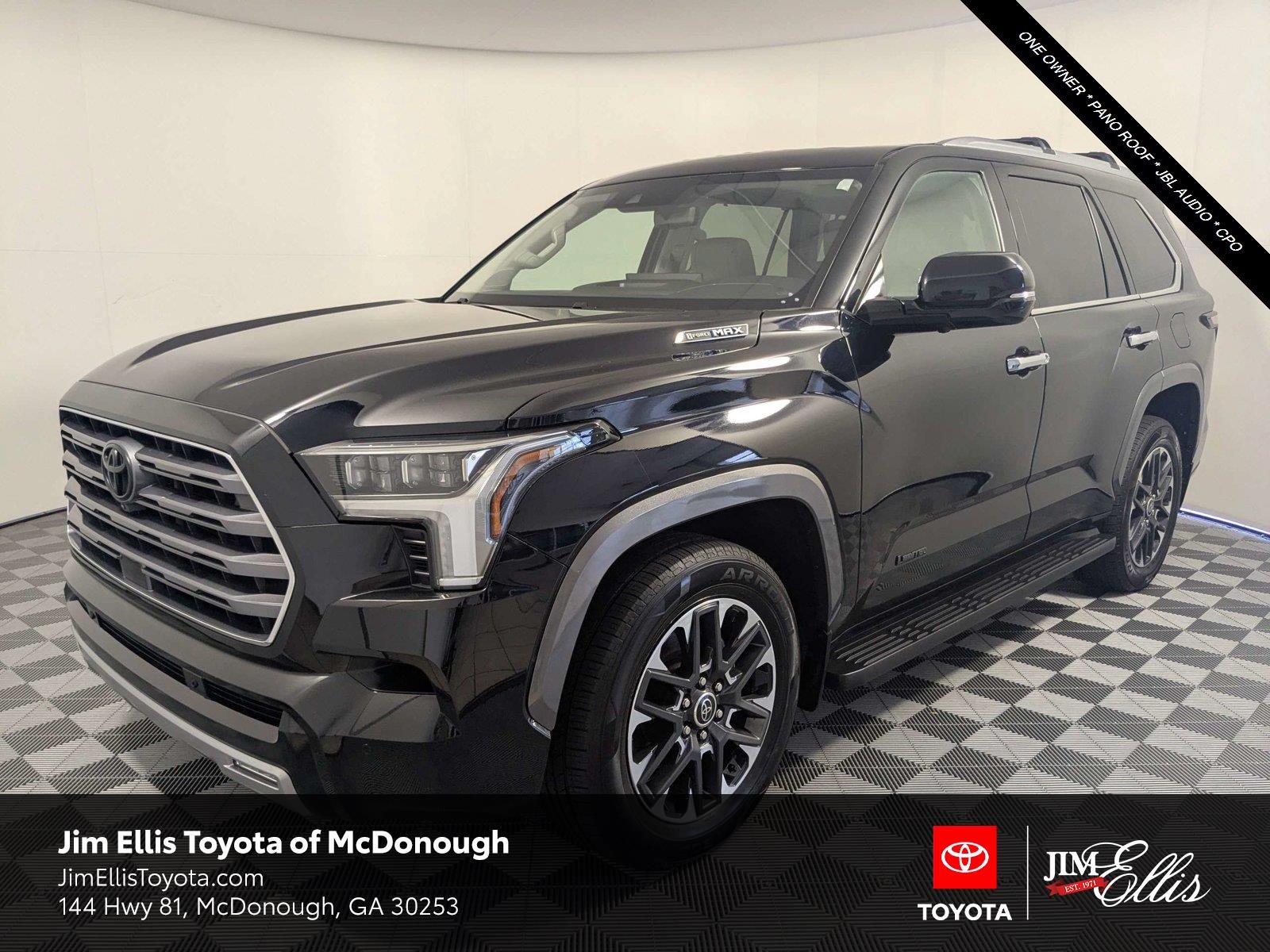 Certified Used 2024 Midnight Black Metallic TOYOTA Limited image 1