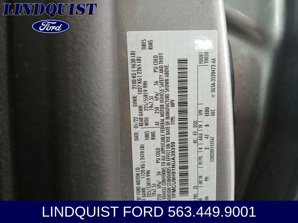 Used 2022 Silver Metallic Ford SEL image 24